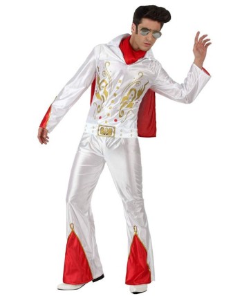 DISFRAZ DE ELVIS DECORADO DORADO 