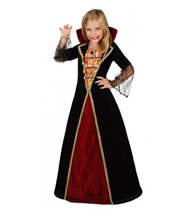 DISFRAZ DE VAMPIRESA ELEGANTE VESTIDO LARGO 