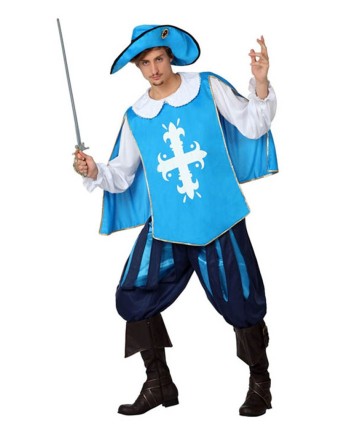 DISFRAZ DE MOSQUETERO AZUL