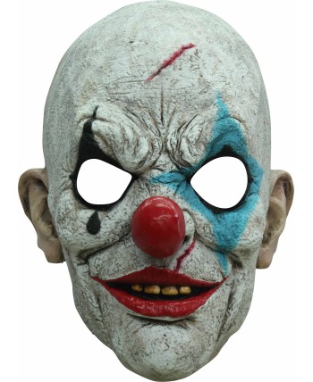 CARETA DELUXE PAYASO ASESINO LAGRIMA NEGRA