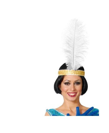 PLUMA AVESTRUZ BLANCA GRANDE