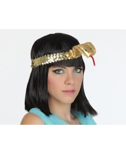 DIADEMA CLEOPATRA DORADA CON SERPIENTE