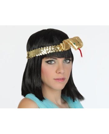 DIADEMA CLEOPATRA DORADA CON SERPIENTE