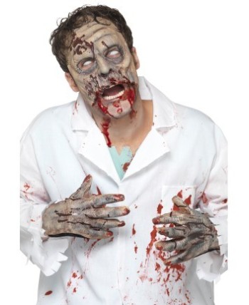 SET ZOMBIE ANTIFAZ Y MANOS LATEX