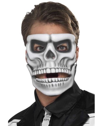 CARETA CALAVERA BLANCA 2 PIEZAS EVA