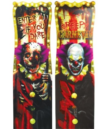 CARTEL HOLOGRAFIADO PAYASO ASESINO