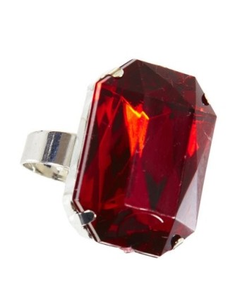 MAXI ANILLO PIEDRA ROJA