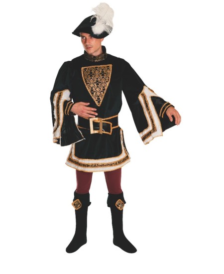 TRAJE DE PAJE REY GASPAR RUBIO LUJO CABALGATA PARA HOMBRE