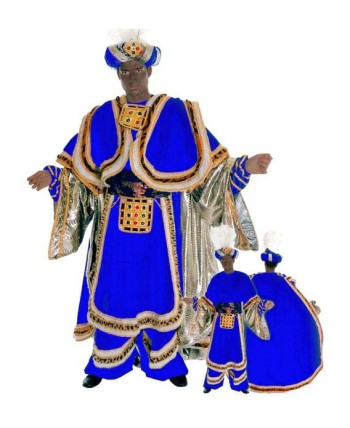 TRAJE DE REY BALTASAR MAGO NEGRO LUJO CABALGATA