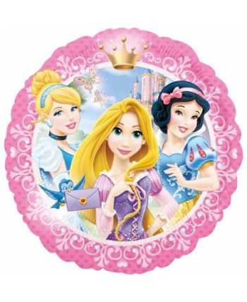 GLOBO DE HELIO PRINCESAS DISNEY ROSA