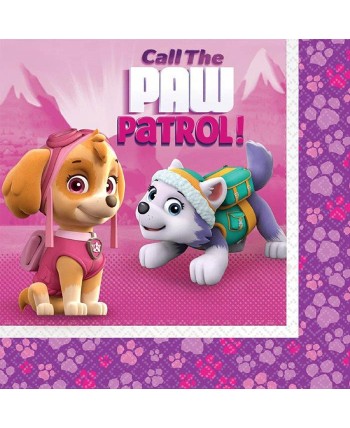 SERVILLETAS PATRULLA CANINA SKYE 16 UNIDADES