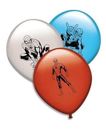 GLOBOS SPIDERMAN  8 UNIDADES