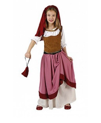 DISFRAZ DE MESONERA ROSA