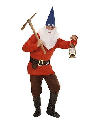 DISFRAZ DE ENANITO BLANCANIEVES ROJO 