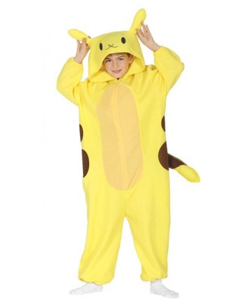 DISFRAZ DE PIKA CHU KIGURUMI INFANTIL