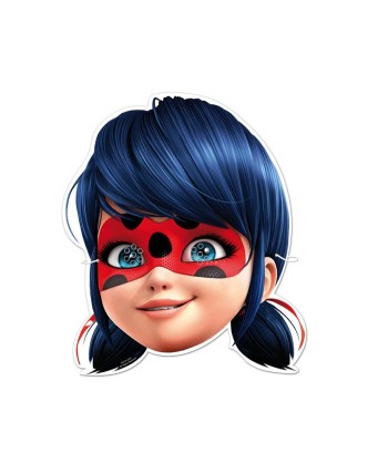 CARETAS LADYBUG 6 UNIDADES