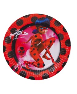 PLATOS LADYBUG PEQUEÑOS 8 UNIDADES