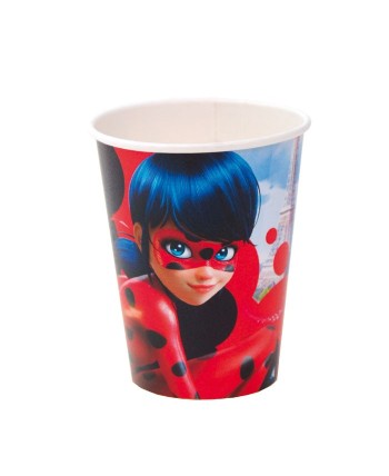 VASOS LADYBUG 8 UNIDADES