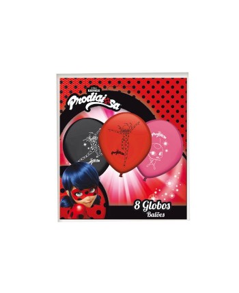 BOLSA 8 GLOBOS LADYBUG