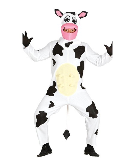 DISFRAZ DE VACA DIVERTIDA KIGURUMI PARA ADULTO