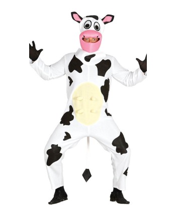 DISFRAZ DE VACA DIVERTIDA KIGURUMI PARA ADULTO