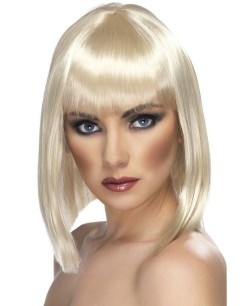 PELUCA MEDIA MELENA CORTE RECTO RUBIA