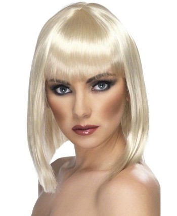 PELUCA MEDIA MELENA CORTE RECTO RUBIA