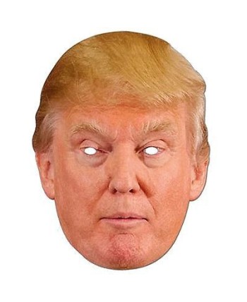 CARETA DONALD TRUMP CARTON PLASTIFICADO