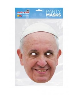 CARETA PAPA FRANCISCO CARTON PLASTIFICADO