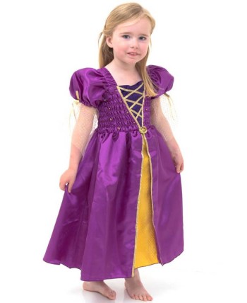 DISFRAZ DE PRINCESA MEDIEVAL VIOLETA INFANTIL