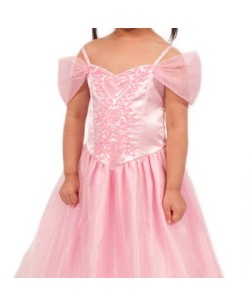 DISFRAZ DE PRINCESA ROSA BRILLANTE PARA NIÑA 2