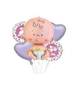 Bouquet de Globos Bebe Es una Nina