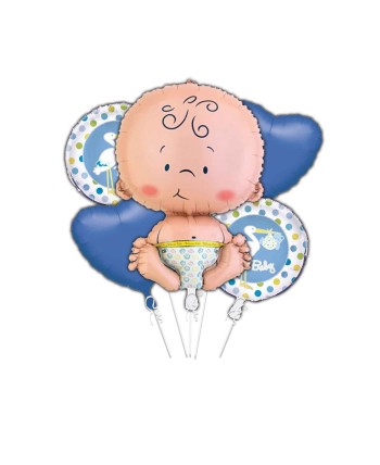 BOUQUET DE GLOBOS BEBE ES UN NIÑO