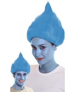 PELUCA TROLL AZUL