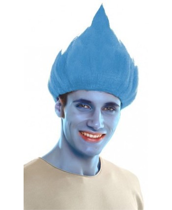 PELUCA TROLL AZUL