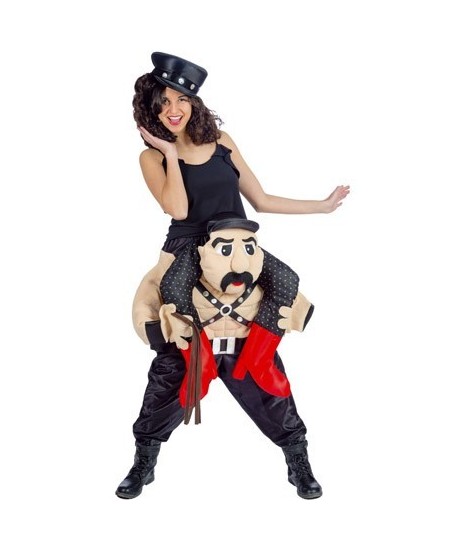 DISFRAZ DE SADO A HOMBROS PARA ADULTO