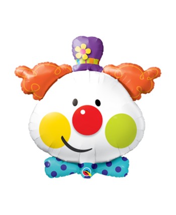 GLOBO DE HELIO CABEZA PAYASO 