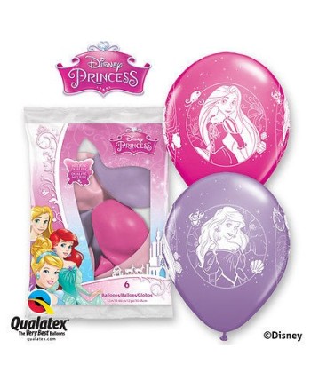 BOLSA 6 GLOBOS PRINCESAS DISNEY