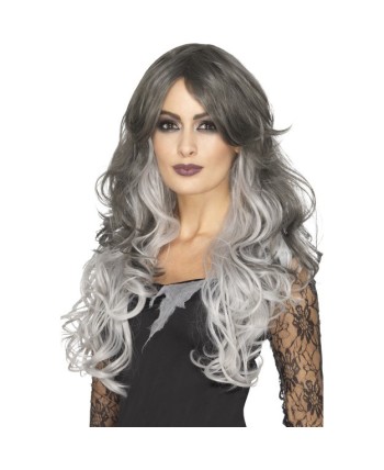 PELUCA MELENA DEGRADADO NEGRO BLANCO