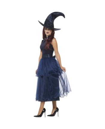 DISFRAZ DE BRUJA AZUL MEDIANOCHE 