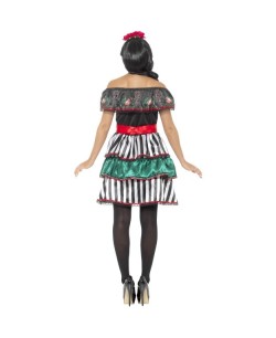 DISFRAZ DE ESQUELETO CALAVERA MEJICANA RAYAS 2