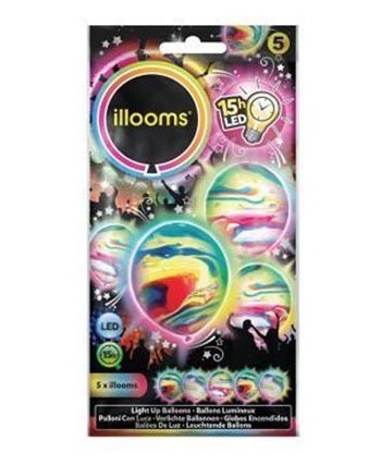 BOLSA 5 GLOBOS CON LUZ ESMERALDA