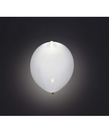 BOLSA 5 GLOBOS CON LUZ BLANCOS LATEX