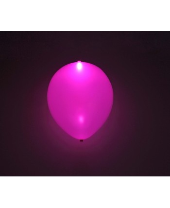 BOLSA 5 GLOBOS CON LUZ ROSA