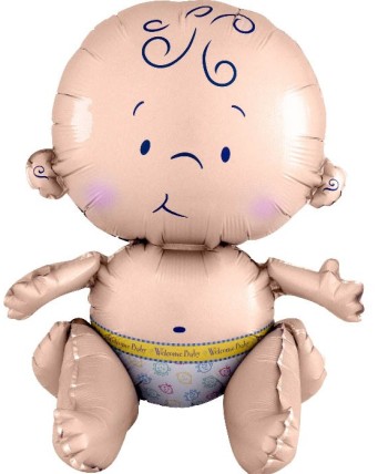 GLOBO  BIENVENIDO BEBE SENTADO