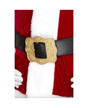 CINTURON NEGRO CON HEBILLA DORADA DELUXE