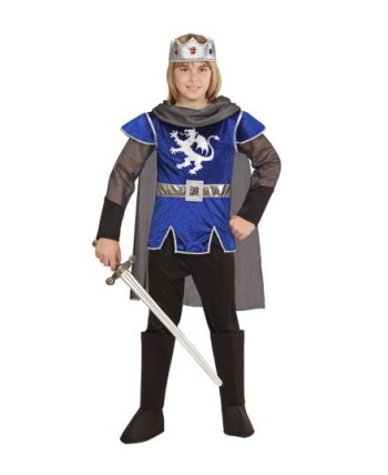 DISFRAZ DE REY ARTURO AZUL 