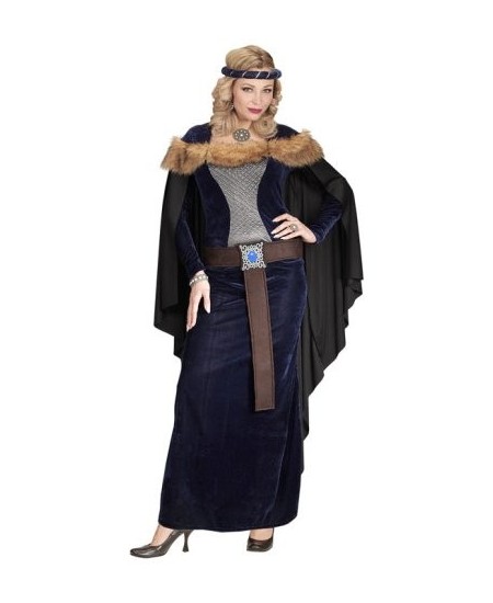 DISFRAZ DE GUERRERA MEDIEVAL CAPA PARA MUJER