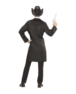 ABRIGO VAQUERO NEGRO DELUXE PARA HOMBRE 2