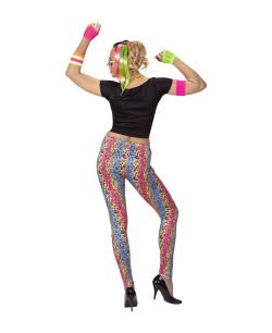 DISFRAZ DE AÑOS 80 LEGGINS ANIMAL PRINT PARA MUJER 2